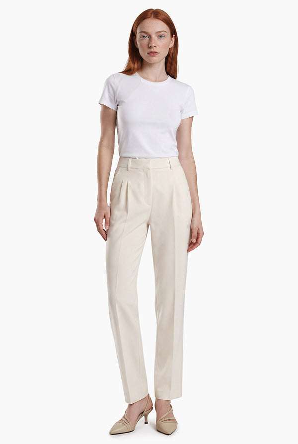 Pantalon amplio sastreado con bolsillos traseros simulados