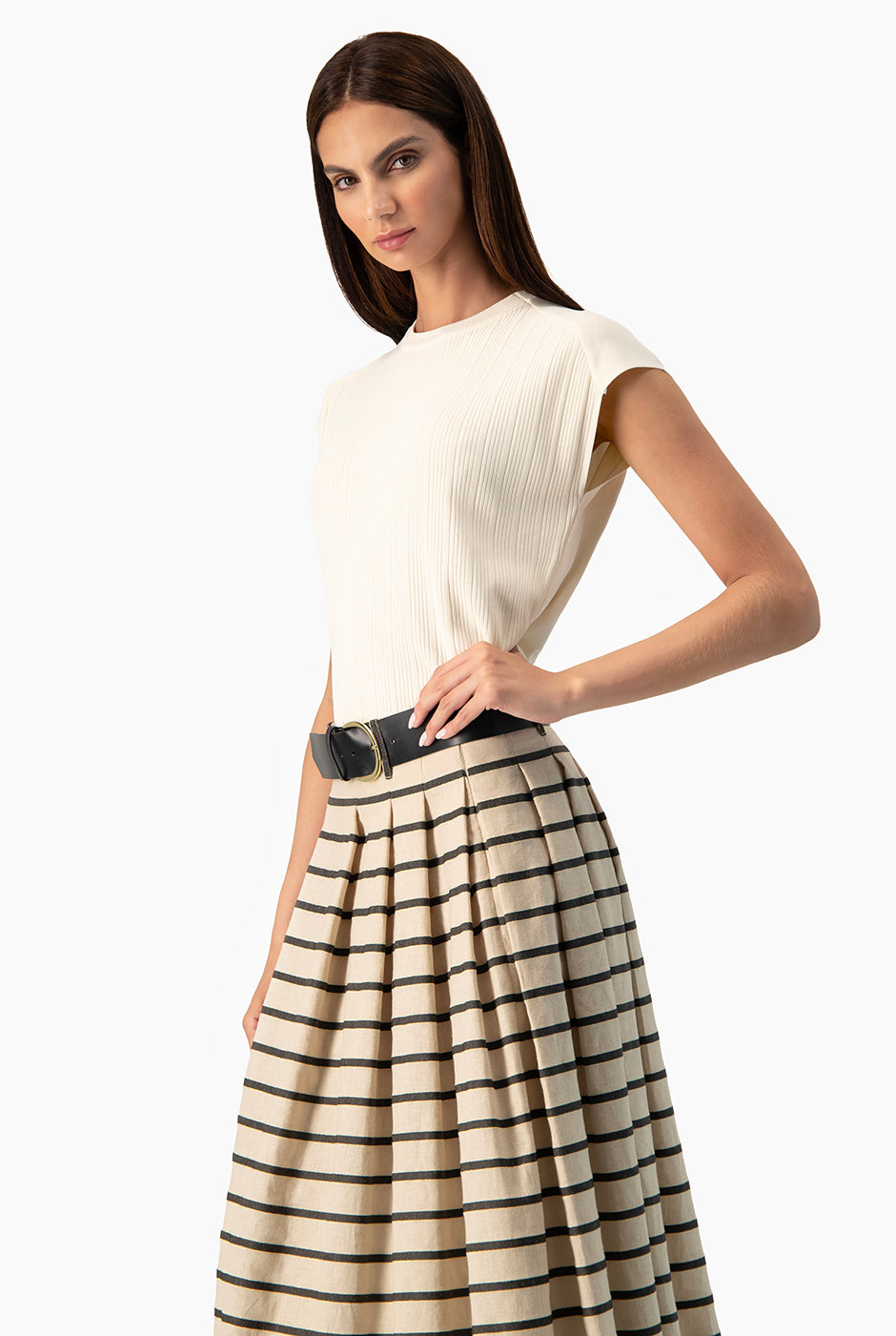 Blusa Ivonne recta hombro caido