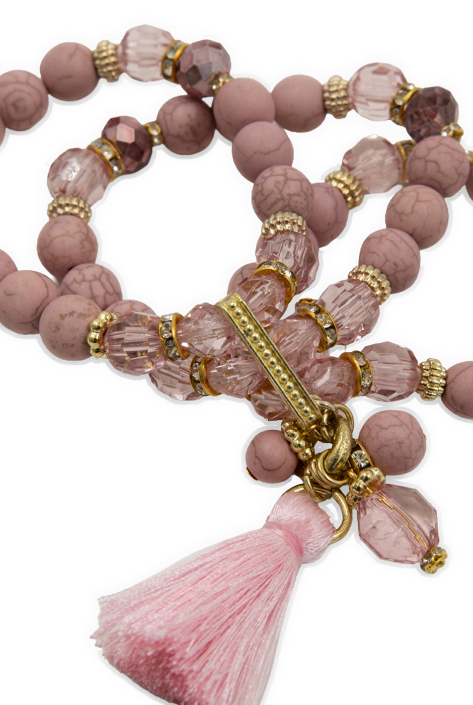 Pulsera Pink Tassel