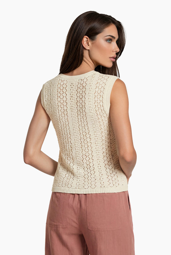 Chaleco Punto Sequins