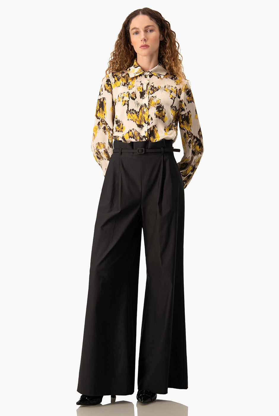 Blusa Ivonne camisera estampada