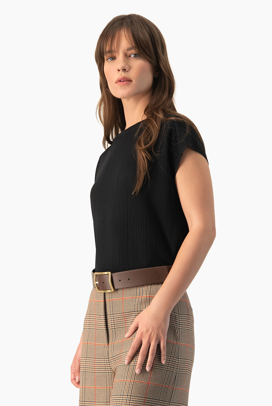 Blusa Ivonne recta hombro caido