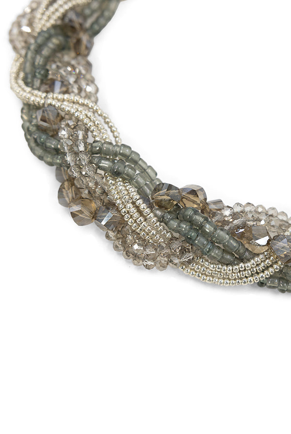 Collar Pewter Braided