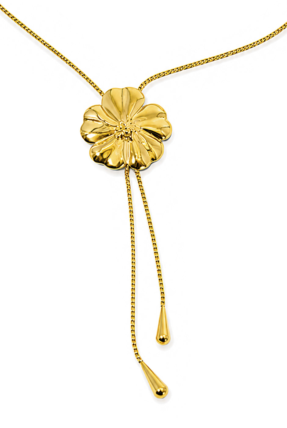 Collar Golden Flower con colgante de flor dorada