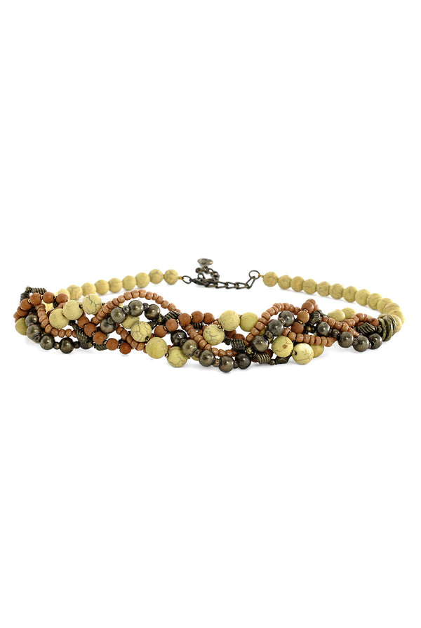 Collar Braided Beads