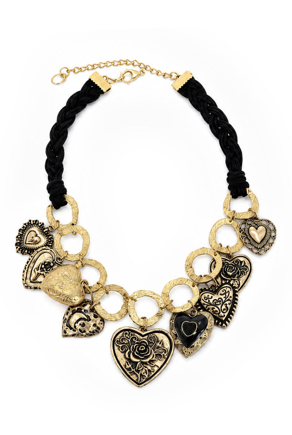 Collar Golden Hearts