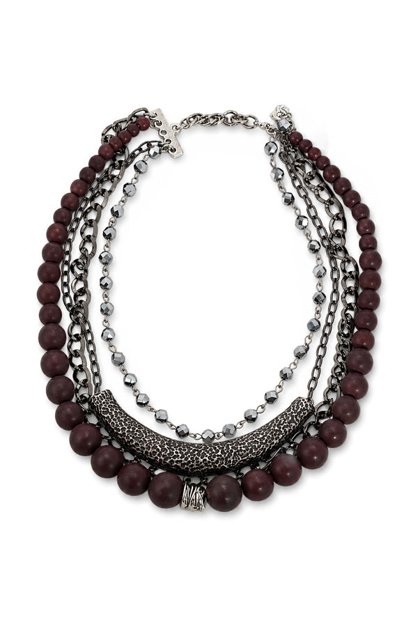Collar Wine Beads