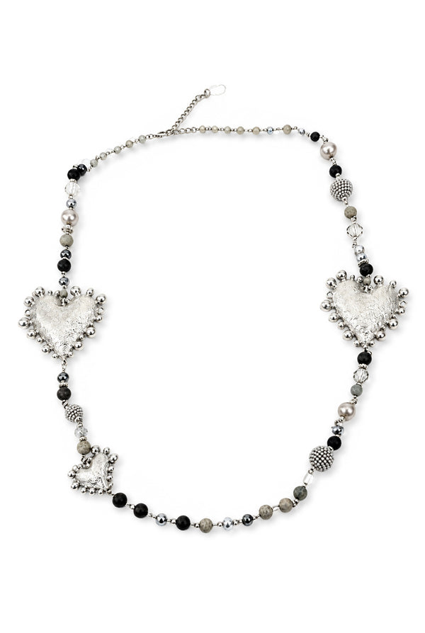 Collar Metallic Hearts