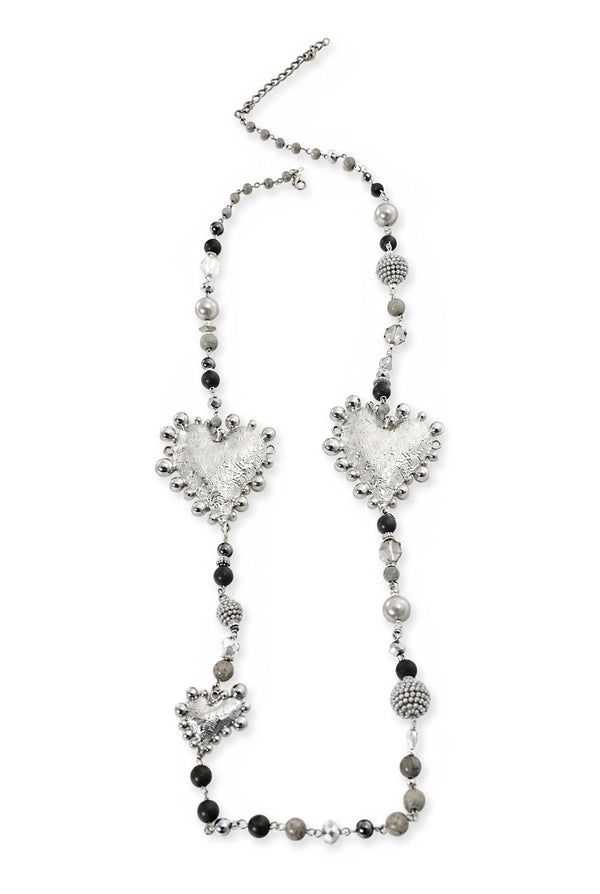 Collar Metallic Hearts