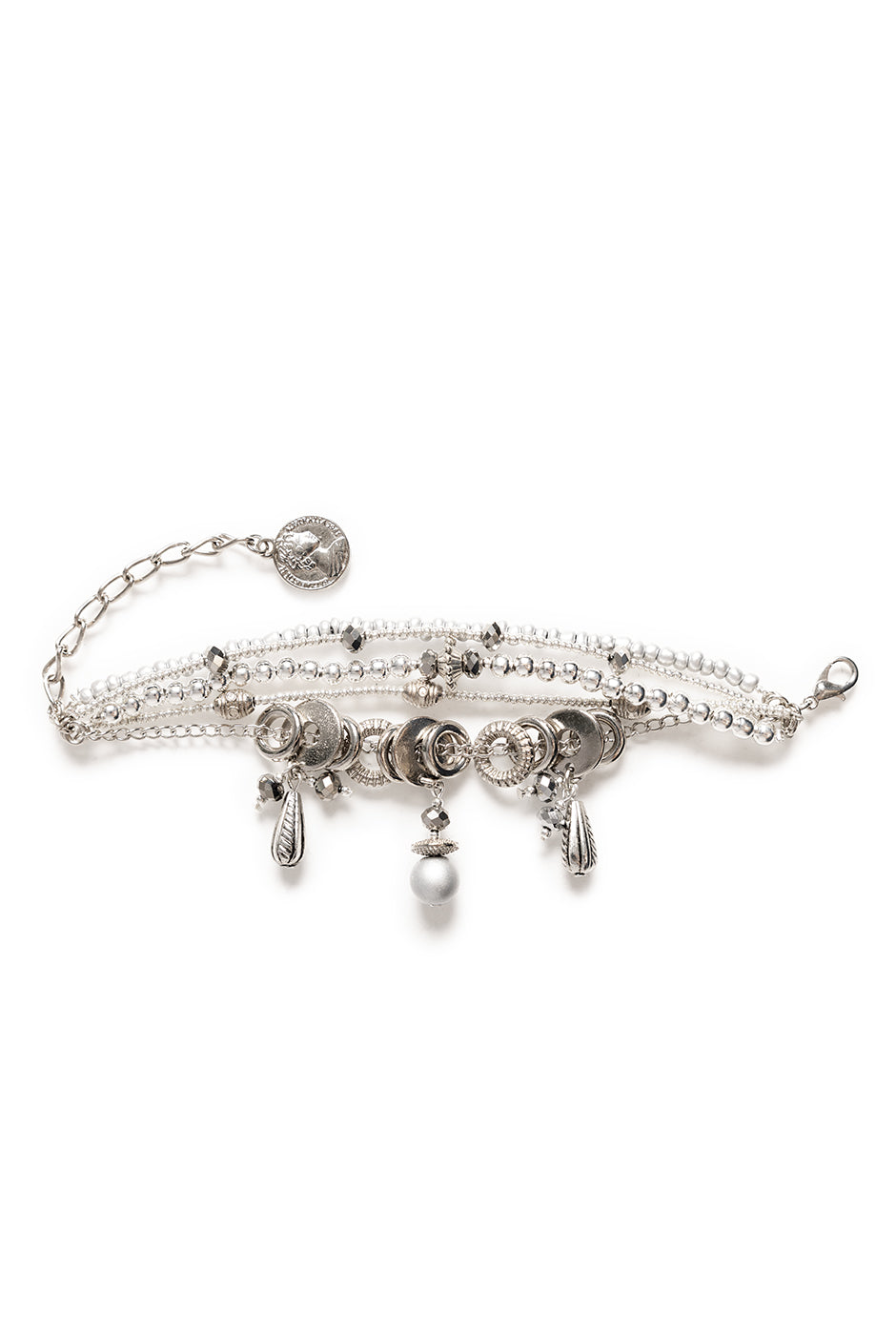 Brazalete Charms Silver