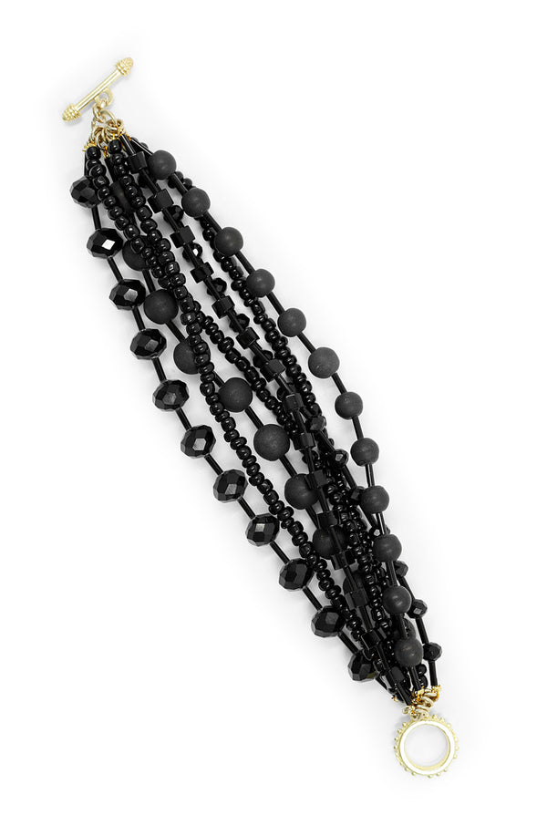 Pulsera Black Beads