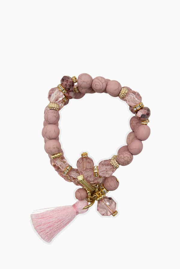 Pulsera Pink Tassel