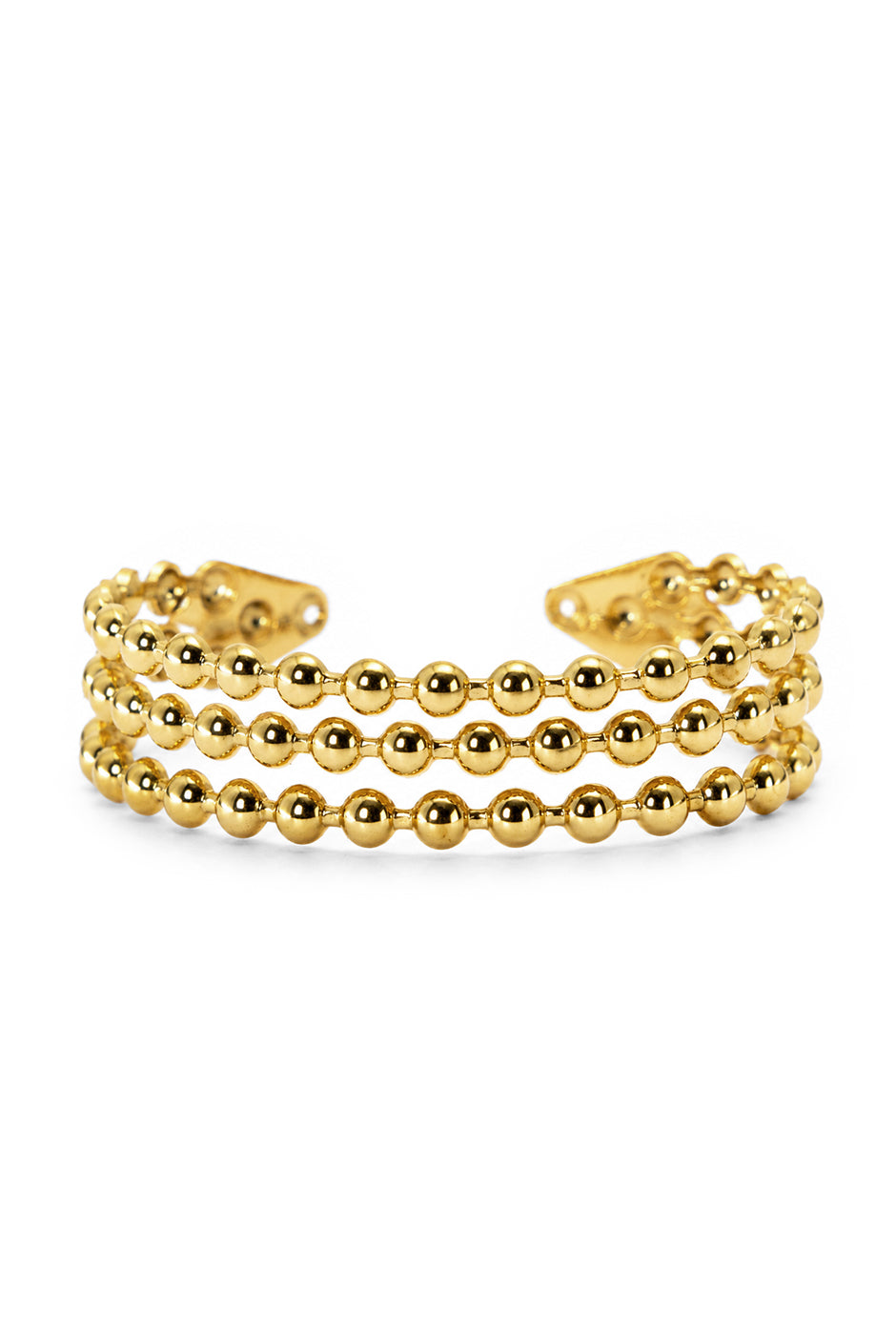 Pulsera Golden Beads dorada con diseño de esferas múltiples