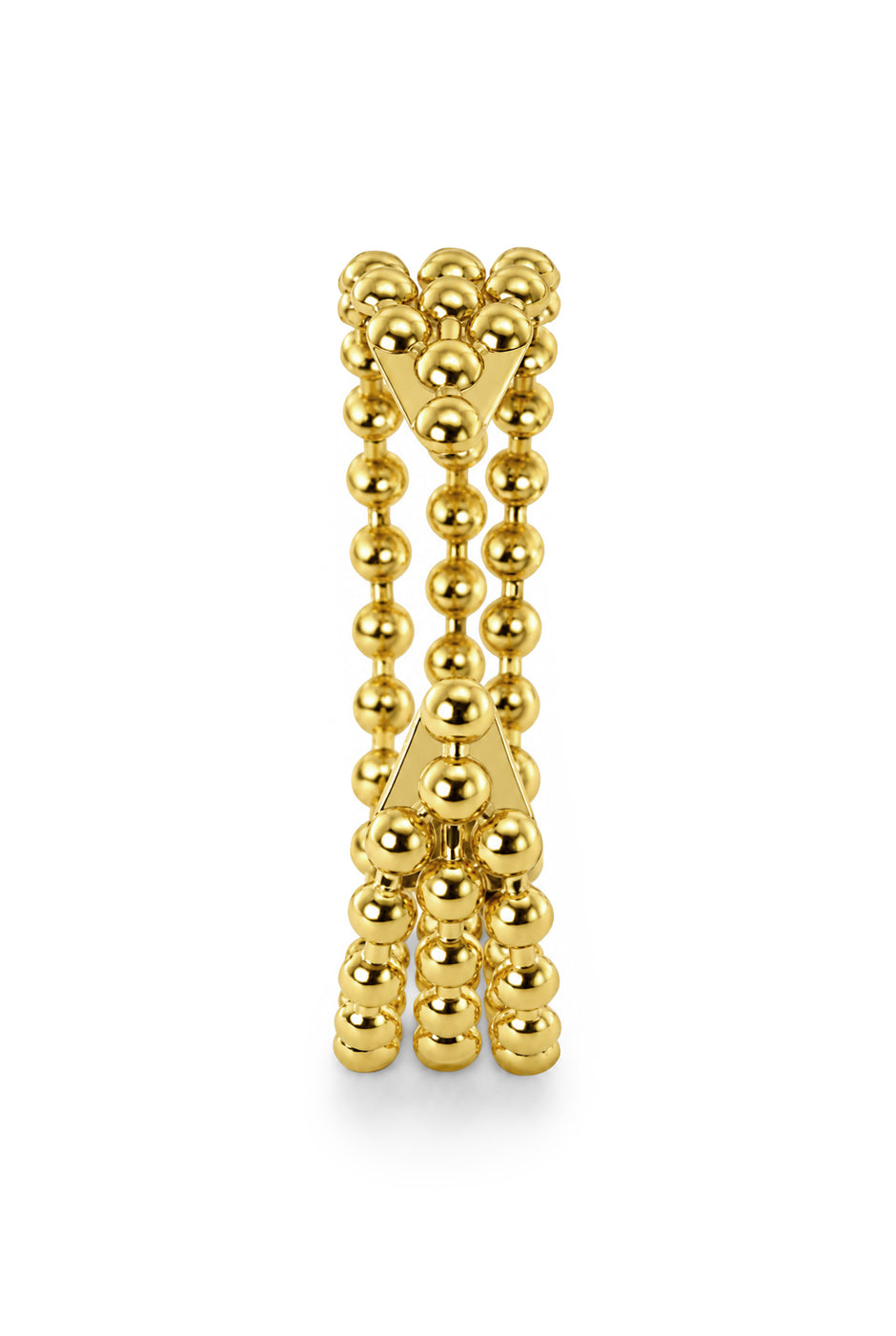 Pulsera Golden Beads dorada con diseño de esferas múltiples