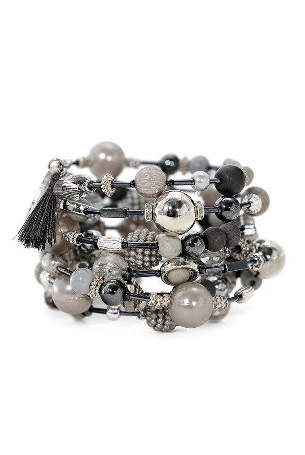 Pulsera Boho Grey