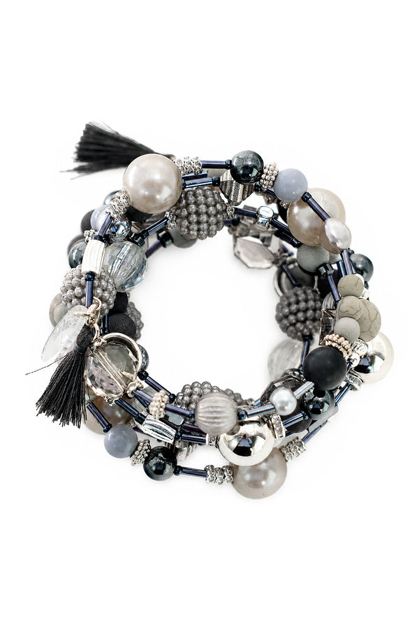 Pulsera Boho Grey