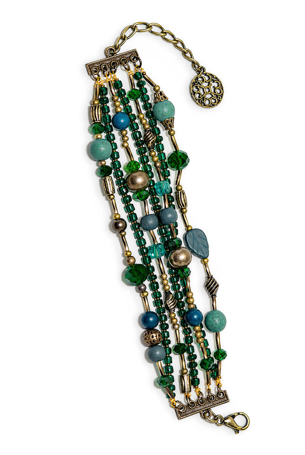 Pulsera Boho Emerald