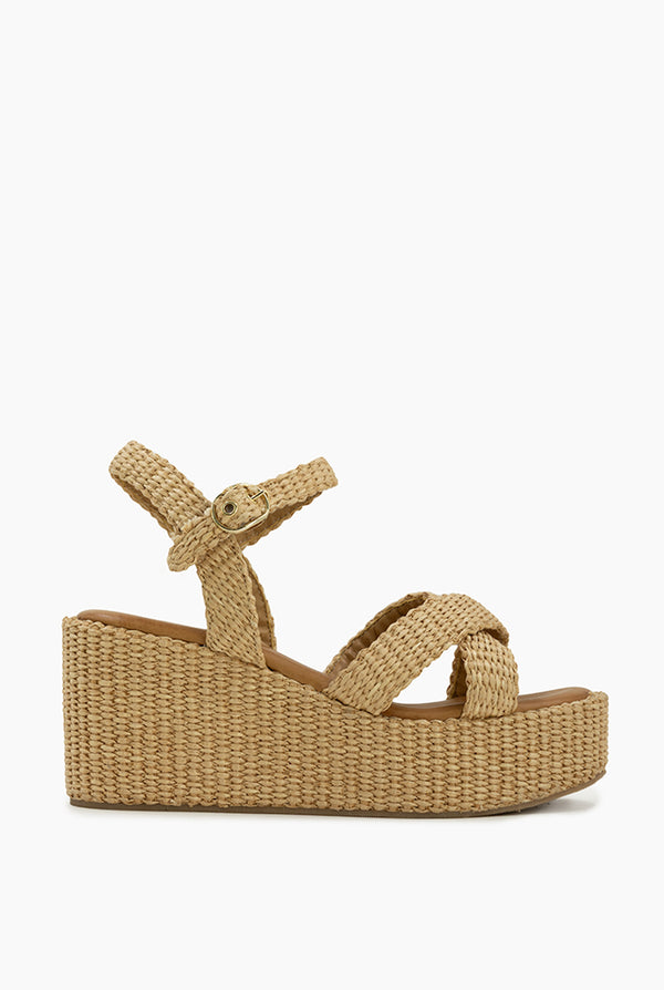 Sandalia Natural Raffia