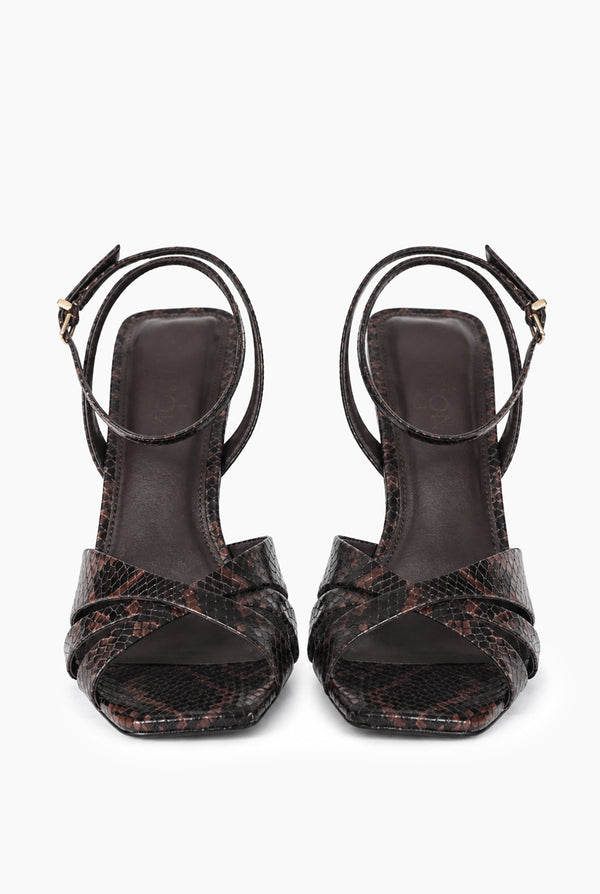 Sandalia Snake Print