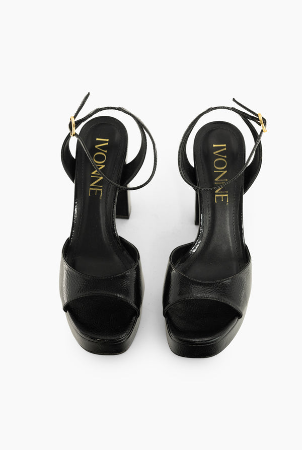 Sandalia Glossy Black