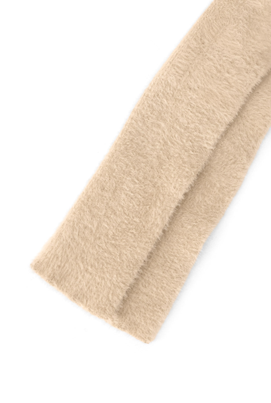 Bufanda Cozy de pelo sintético beige, suave y elegante