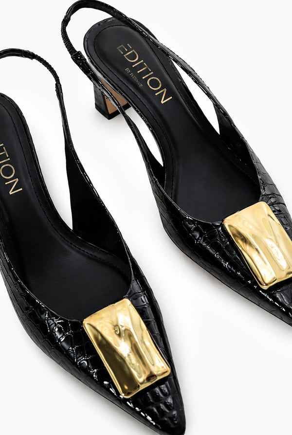 Zapatilla Black Croco