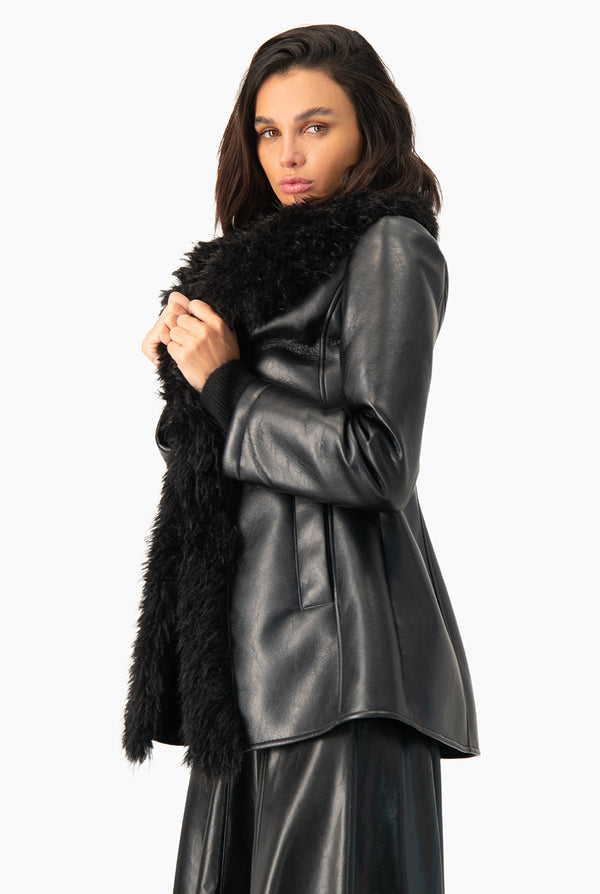 Abrigo PU/Fur