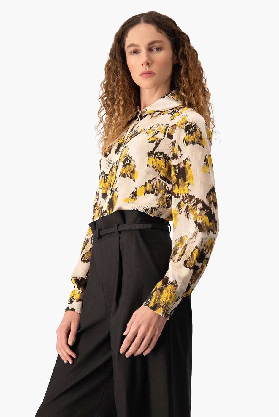 Blusa Ivonne camisera estampada