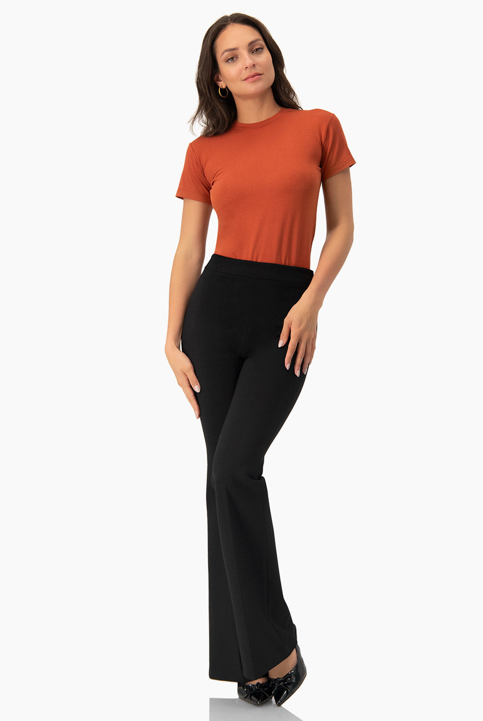 Playera basica recta manga corta