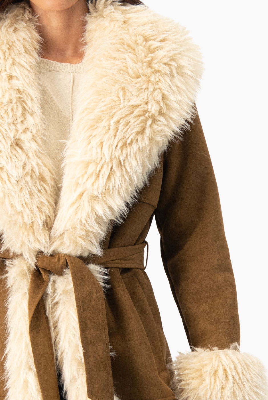 Abrigo Suede/Fur