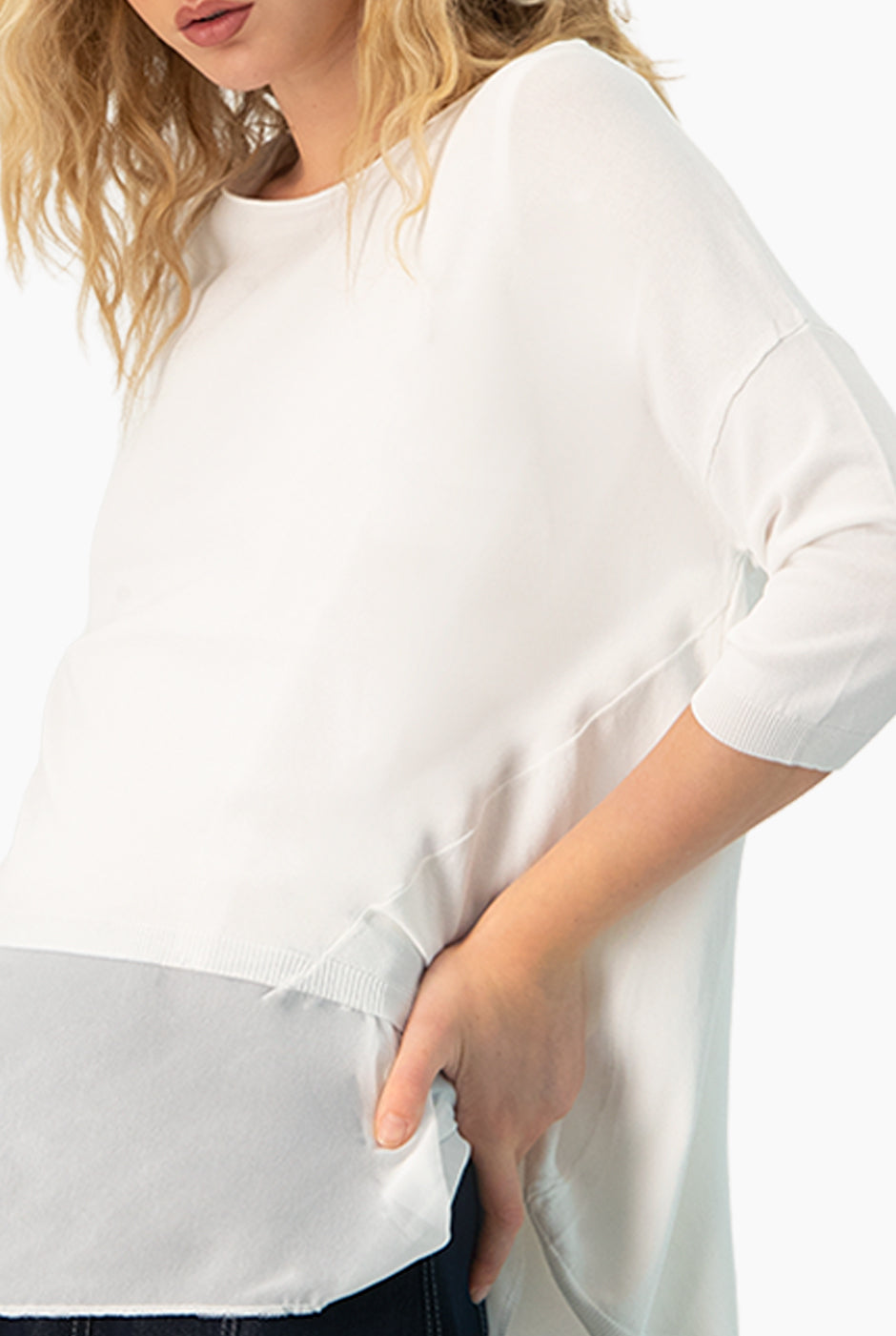 Pullover Ligero Tail-hem