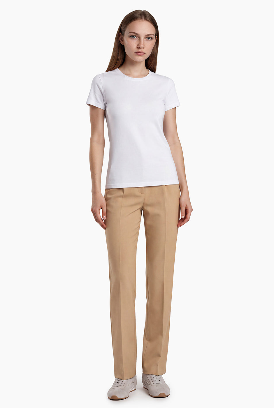 Pantalon amplio sastreado con bolsillos traseros simulados