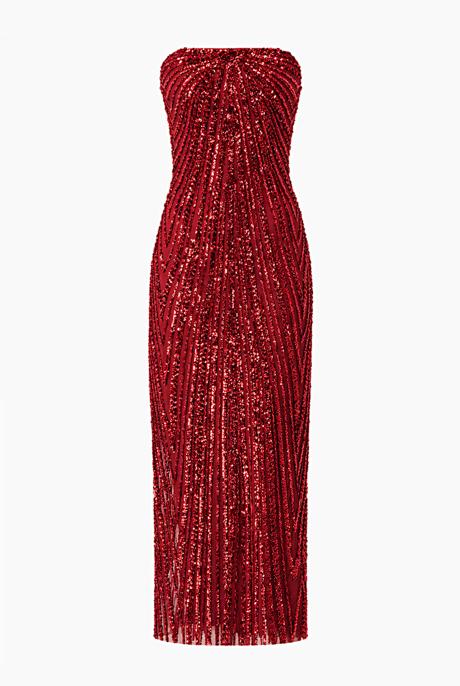 Vestido Couture largo con abertura