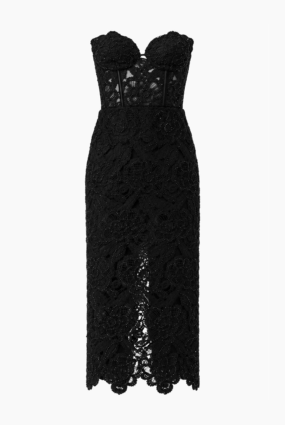 Vestido Couture negro corset
