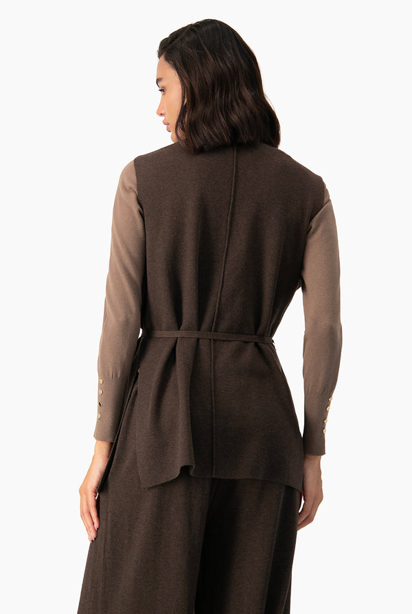 Set chaleco/ pant brown