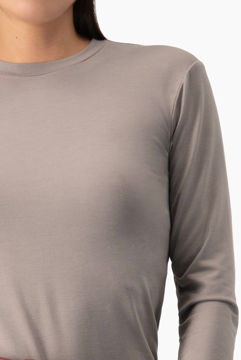 Playera basica manga larga