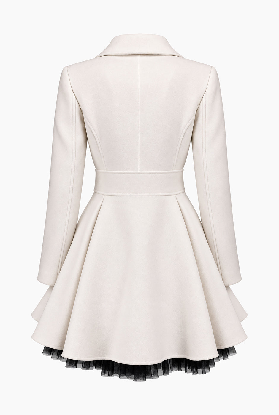 Abrigo peacoat Ivonne marfil