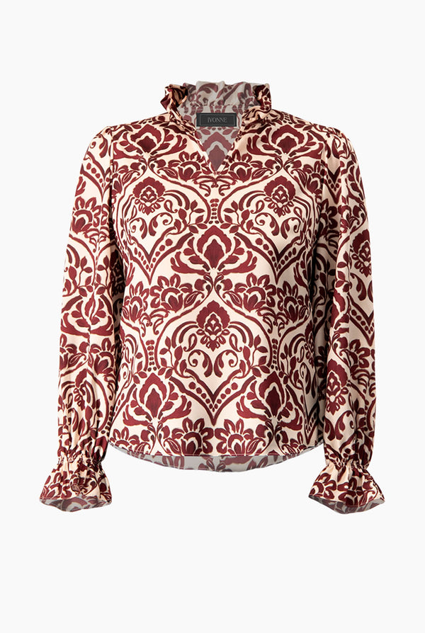 Blusa manga larga con puño