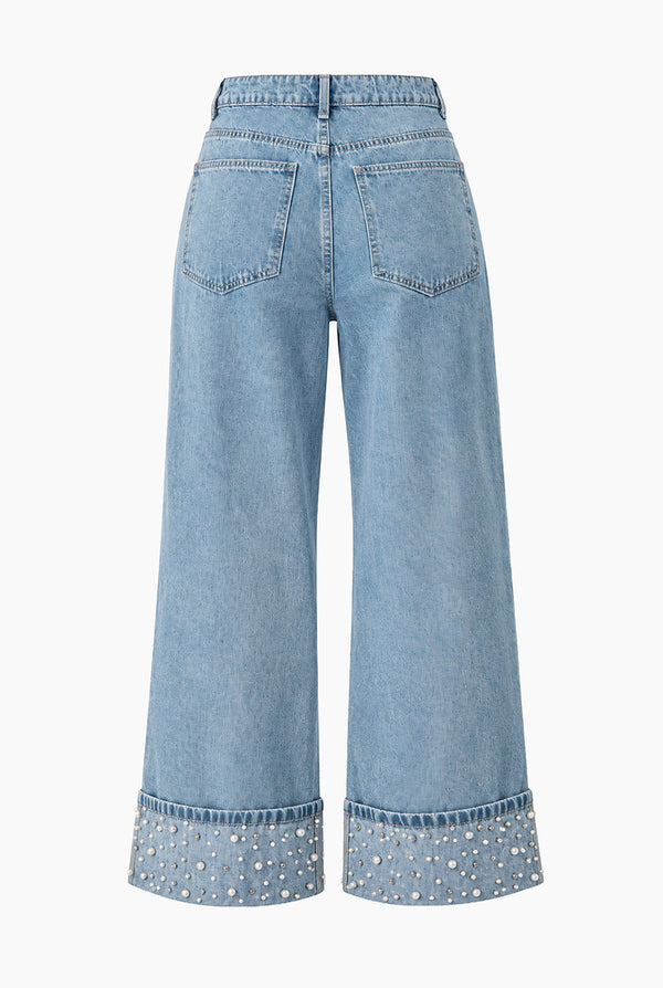 Jeans Ivonne con perlas