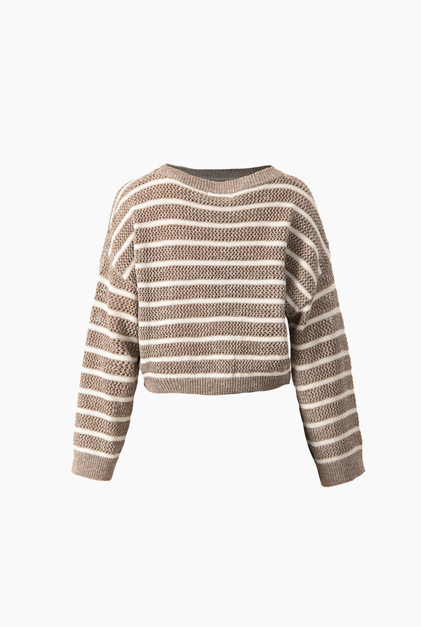 Suéter Cropped Franjas