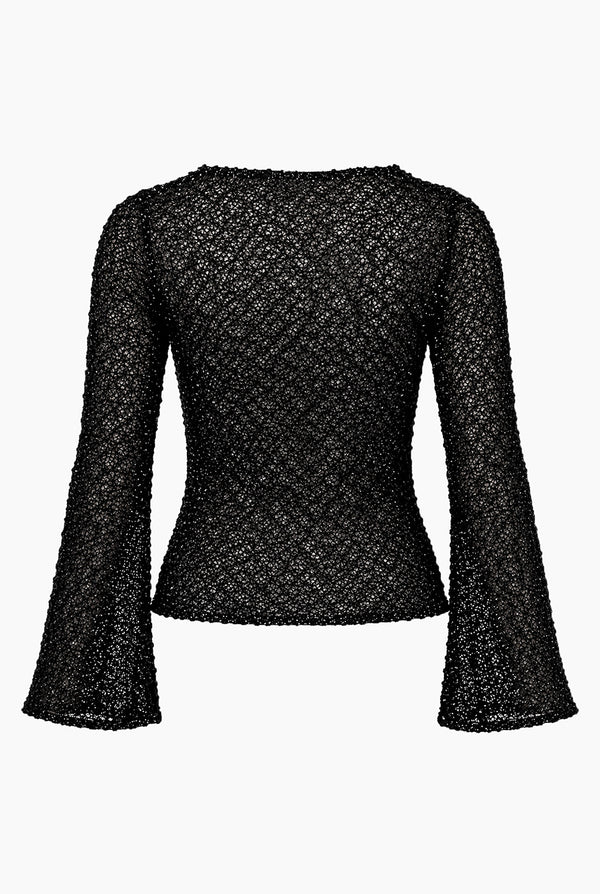 Blusa Ivonne manga larga acampanada