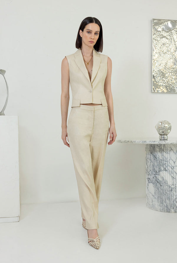 Pantalon Ivonne pierna ancha recto