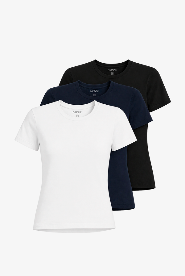 Set 3 playeras Ivonne manga corta