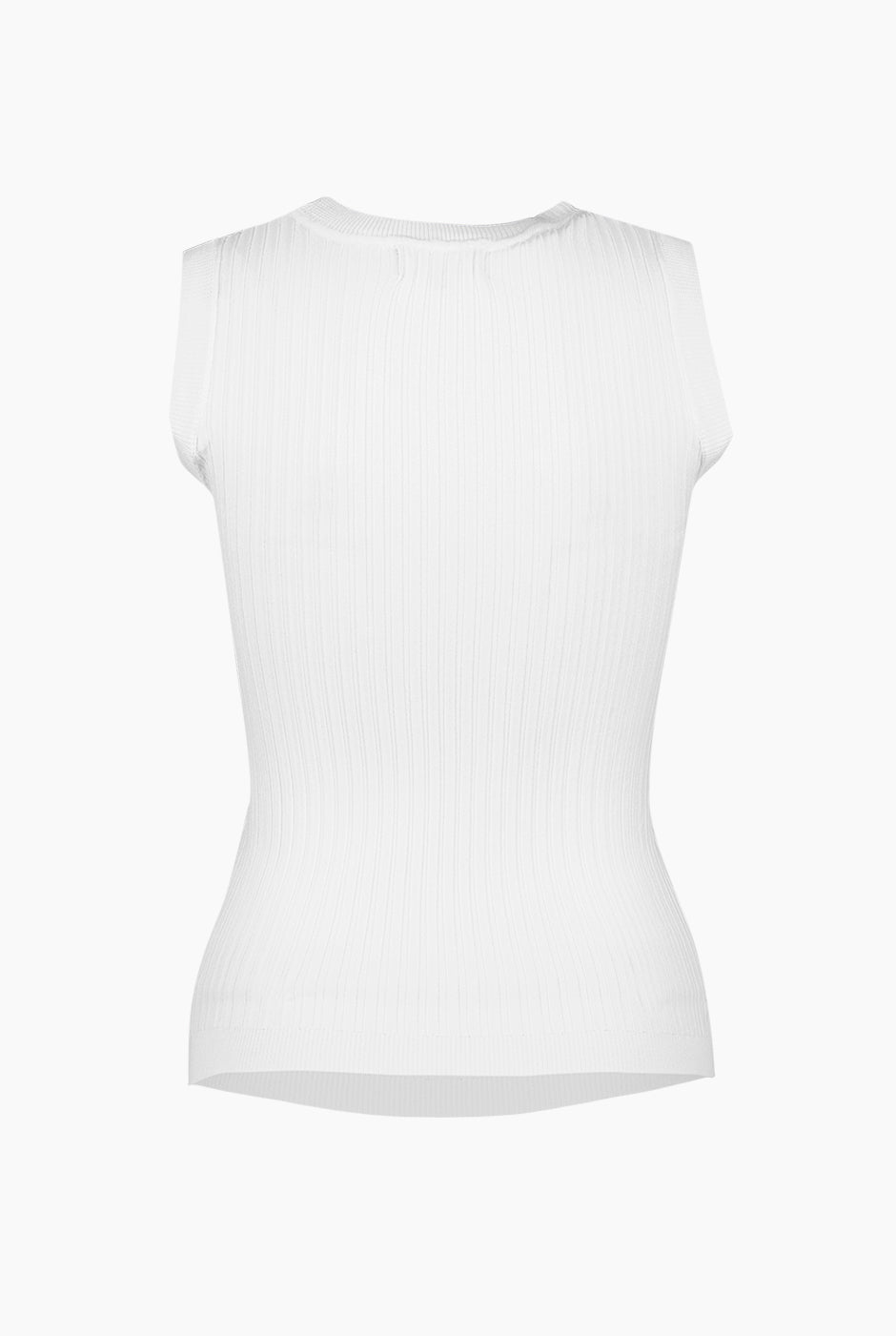 Camisa blanca mujer sin mangas online